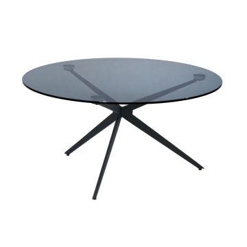 MĂSUȚĂ DE CAFEA metal, sticlă 80/80/40 cm