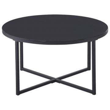 MĂSUȚĂ DE CAFEA metal, sticlă 80/80/45 cm