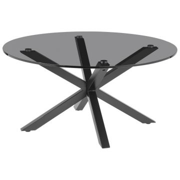 MĂSUțĂ DE CAFEA metal, sticlă 82/82/40 cm