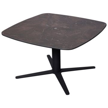 MĂSUțĂ DE CAFEA metal, sticlă, ceramică 80/80/47-67 cm