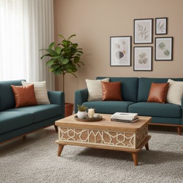 Masuta de cafea, Hanah Home, Ada, 90x38x60 cm, PAL, Pin