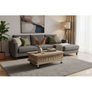 Masuta de cafea, Hanah Home, Adt, 90x40x60 cm, PAL, Alaska