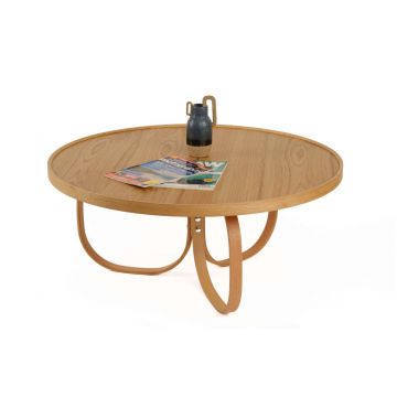 Masuta de cafea, Hanah Home, Jupiter, Lemn masiv, Stejar