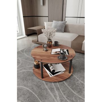 Masuta de cafea, Hanah Home, Masivo Round, MDF , Maro