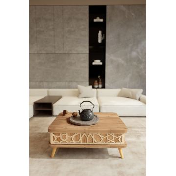 Masuta de cafea, Hanah Home, Ottowa Ada, 90x38x60 cm, PAL, Pin