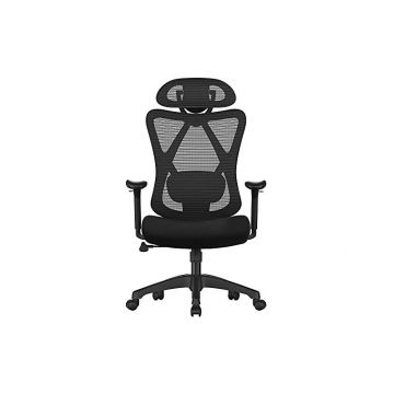 Scaun de birou, Songmics, Negru, OBN063B01, 150Kg, 68 x 66 x 125 cm