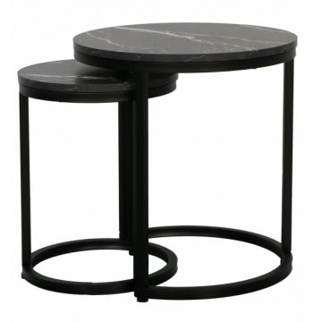 Set 2 Mese Cafea Aniston Negru