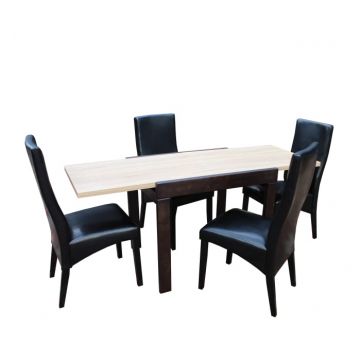 SET MASA KORS + 4 SCAUNE 6012, SONOMA-NEGRU