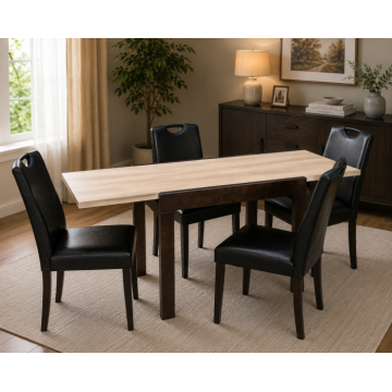 Set Masa Kors Cu 4 Scaune 6002 Sonoma Negru