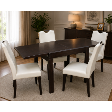 Set Masa Kors Cu 4 Scaune 6002 Wenge Crem