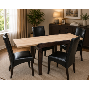 Set Masa Kors Cu 4 Scaune 6012 Sonoma Negru