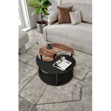 Set masute de cafea, Hanah Home, Yi Yang2L 70, MDF , Maro