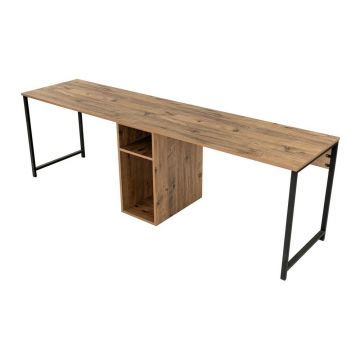 Birou cu aspect de lemn de pin 60x240 cm Twin âu0080Kalune Design