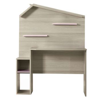 Birou, Hanah Home, Ayder New, 112x149x62 cm, PAL, Roz