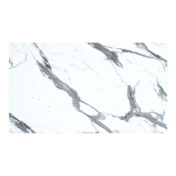 Blat de masa Melody, Marmura Alba, 12mm, 69x120 cm