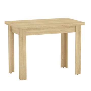 Masa de dining Celeste din nuc, alb, sonoma, 100x60x74 cm
