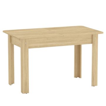 Masa de dining Quiin, extensibila, nuc, 120-174x70x74 cm