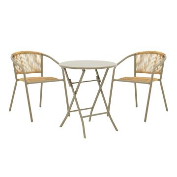 Masa dining Albero-Lindaria, Pako World, Sampanie, 60x60x70 cm