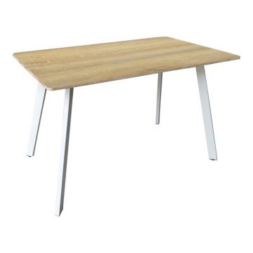 Masă Squaro, sonoma/alb, 120x70x75 cm