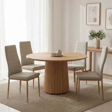 Masă tully, natural, 120x75 cm