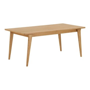 MasÄde dining extensibilÄcu aspect de lemn de stejar cu blat suplimentar 90x180 cm Darwin âu0080House Nordic