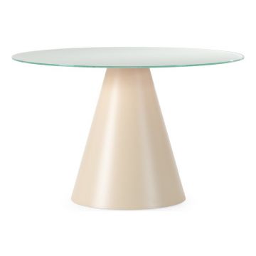 MasÄde dining rotundÄcu blat din sticlÄÃ¸ 120 cm Vida âu0080MOME