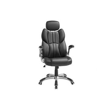 Scaun de birou, Songmics, OBG65BK, Negru, 75 x 70 x 137 cm