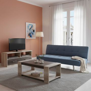 Set mobilier sufragerie 3 buc Piose Albastru deschis 175x83x74 cm