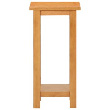 289185 vidaXL Masă laterală 27x24x55 cm Lemn masiv de stejar 289185 vidaXL Masă laterală 27x24x55 cm Lemn masiv de stejar