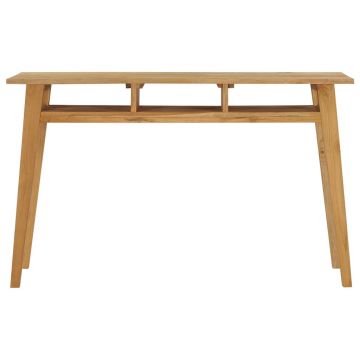 vidaXL Masă consolă, 120 x 35 x 75 cm, lemn masiv de tec