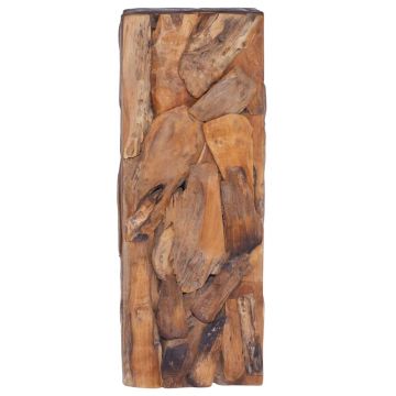 vidaXL Masă laterală, 30 x 30 x 80 cm, lemn masiv de tec