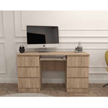 Birou Origo 6 sertare, Sonoma