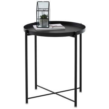 Masă Auxiliară din metal, 47,5/47,5/53 cm