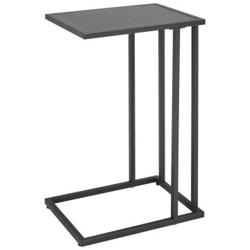 Masă Auxiliară din metal, material pe bază de lemn, 30/40/60 cm