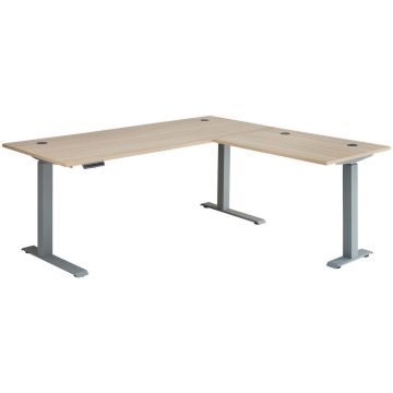 Masă De Birou Pe Colț, 185/177/72-120 cm, material pe bază de lemn