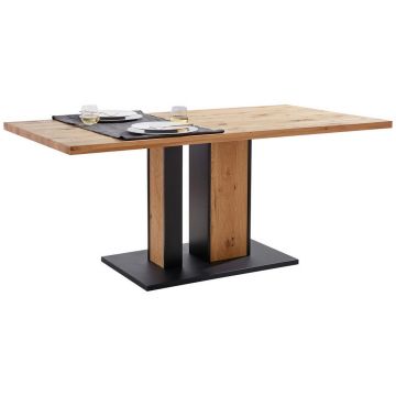 Masă din lemn, metal, 160/90/76 cm,