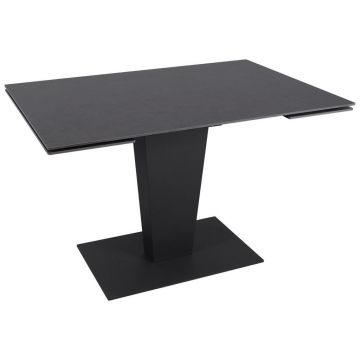 Masă din metal, ceramică, 120-179/80/76 cm,