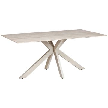 Masă din metal, ceramică, 180/90/76 cm,