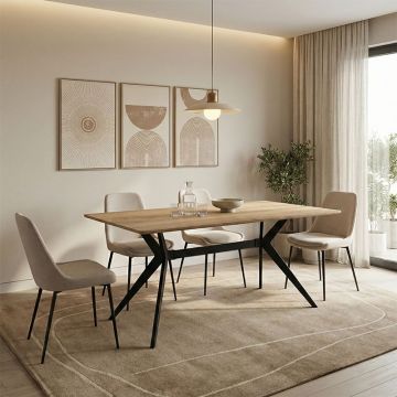 Masa, Ezali, Sonoma, 160x90x75 cm