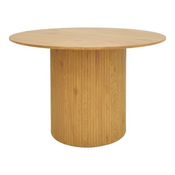 Masă Karulo, sonoma, 120x120x76 cm