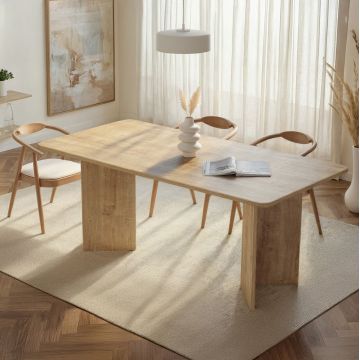 Masa, Nordure, Linza, 180x75x90 cm, Stejar Honey