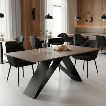 Masa, Sabrina, Negru, 180x90x75 cm