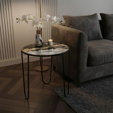 Masuta de cafea, Hanah Home, Shb-033-C, 53x55x53 cm, Multicolor