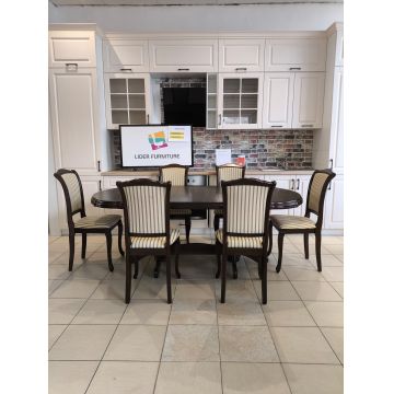 Set Domina masa extensibila + 6 scaune