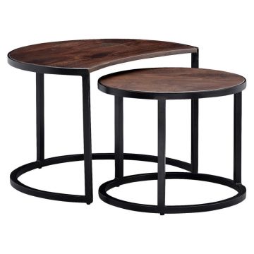 Set Măsuțe De Cafea din lemn, 41/60/41 cm