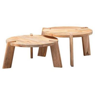 Set Măsuțe De Cafea din lemn, 53/53/32 cm