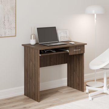 Birou Carp, 1 Sertar, Stejar Bronz, 85 x 50 x 75 cm