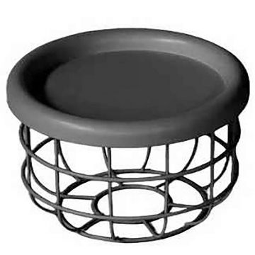 Masă Auxiliară din metal, material pe bază de lemn,