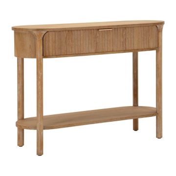 Masă consolă în culoare naturală din lemn de brad 40x110 cm Gothenburg – Mauro Ferretti