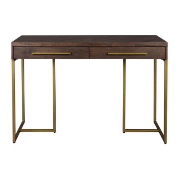 Masă consolă în culoare naturală închisă cu aspect de lemn de acacia 45x120 cm Class – Dutchbone